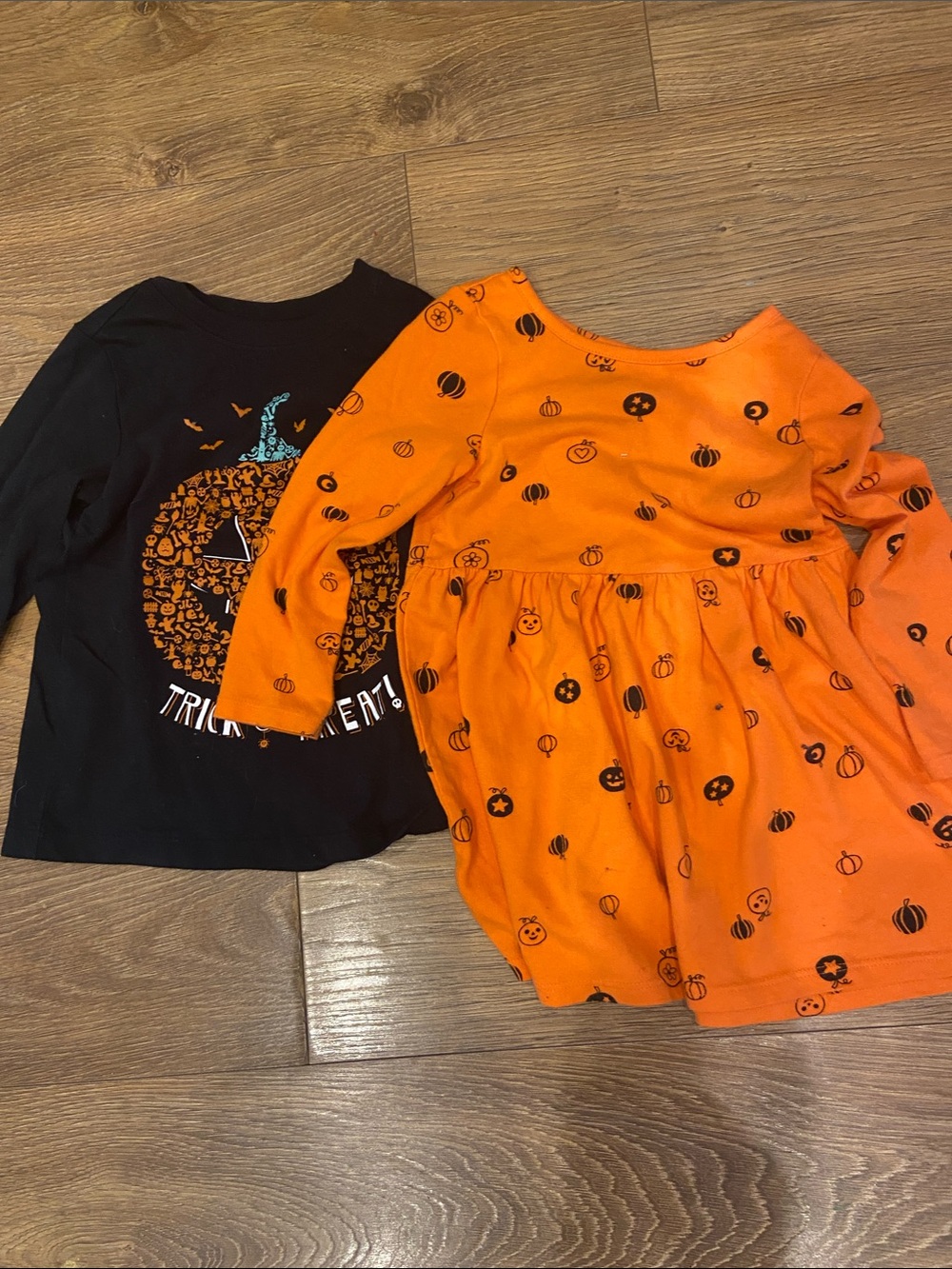 Bundle halloween 3T Pumpkin Dress & Tee